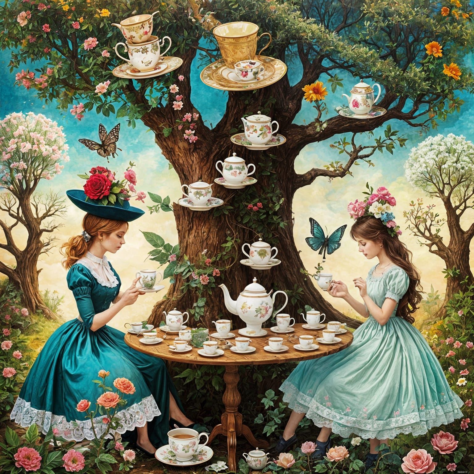 whimsical tea party