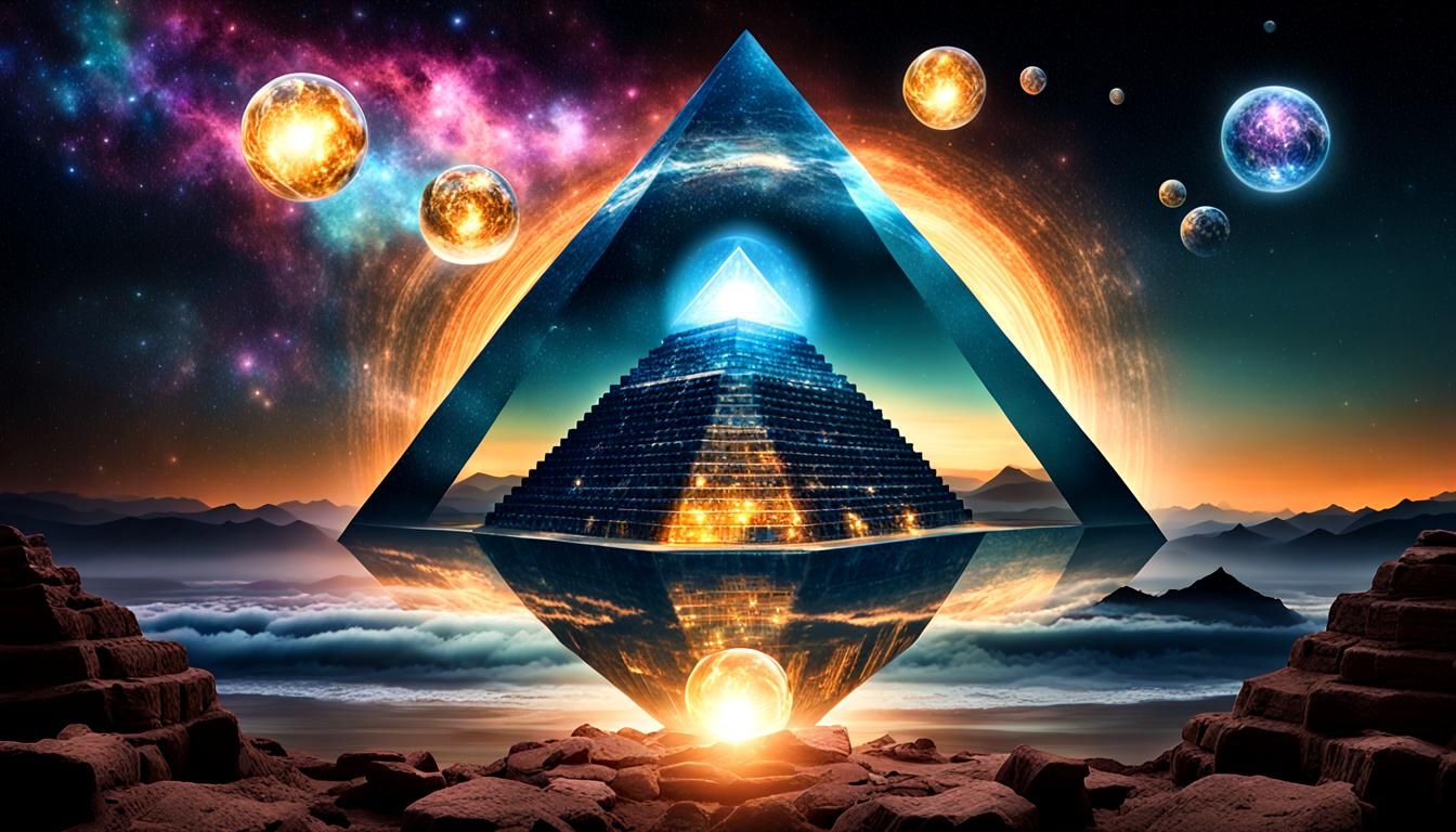 Vortex Rising Through Pyramid Stargate
