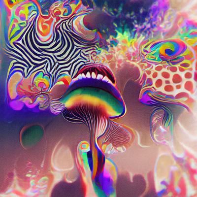 Colorful Abstract Psychedelic Art Design