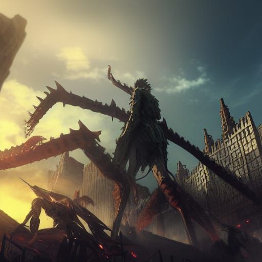 Attack on Titan: Detailed Matte Painting