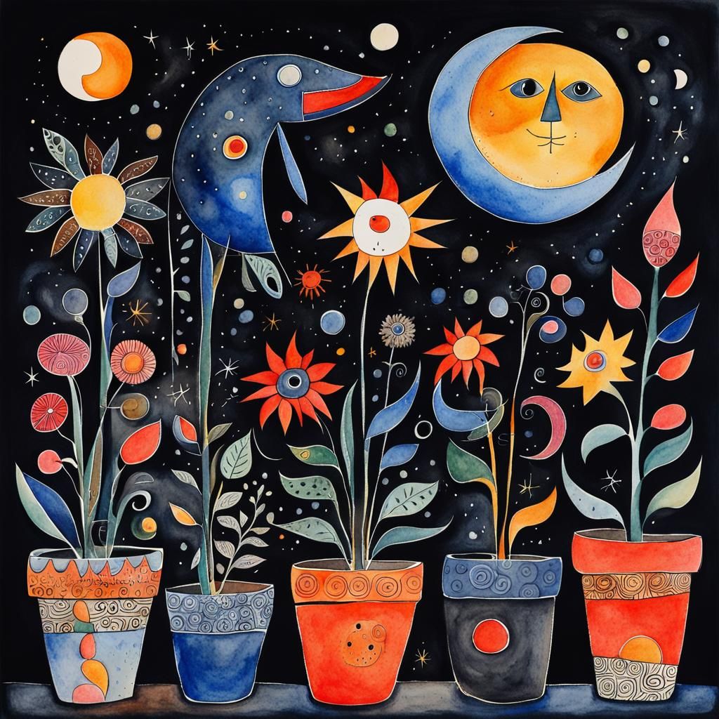 Fantasy Zoo: Animals, Flowers, Miro Style