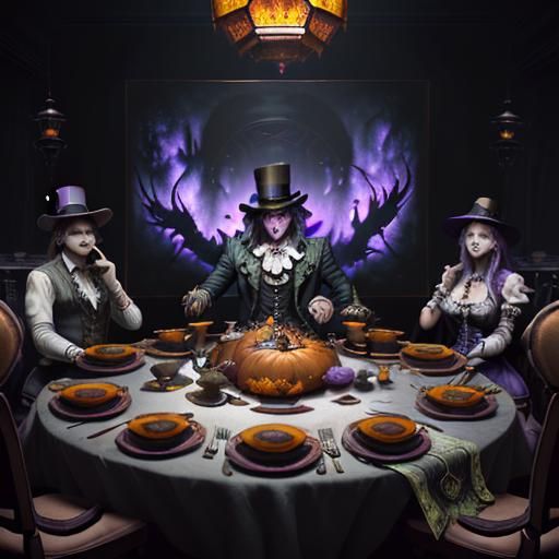 Mad Hatter Thanksgiving Tablescapes