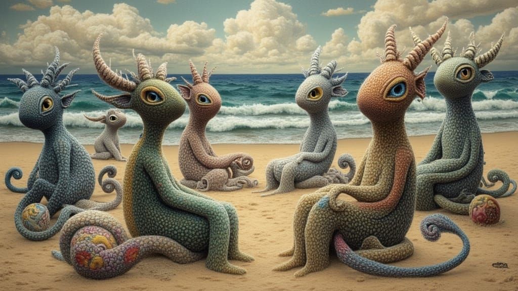 Surreal Sunday Stroll with Alien Architecture