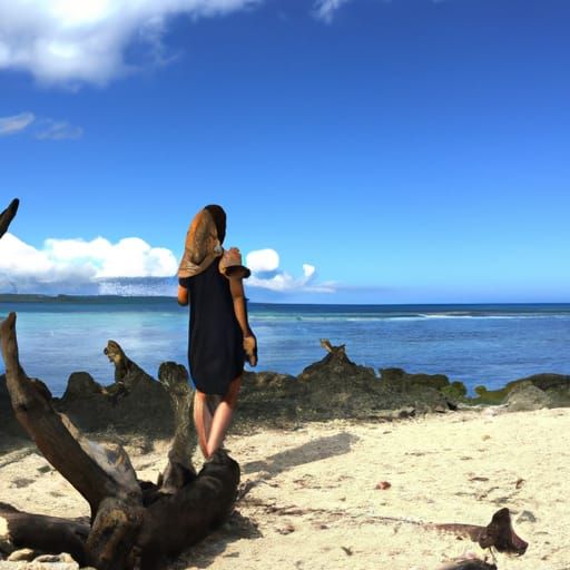 AI Image of an Island Girl
