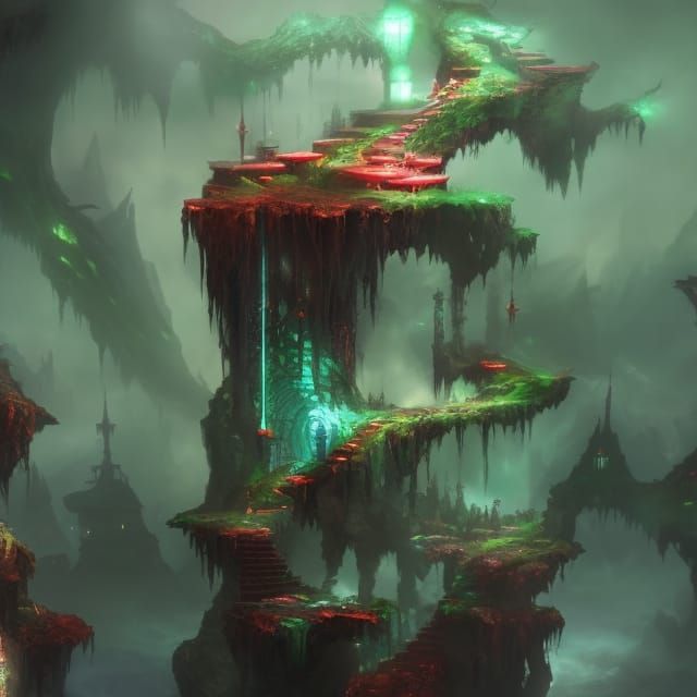 Giraffe Family on the Serengeti: Detailed Matte Painting