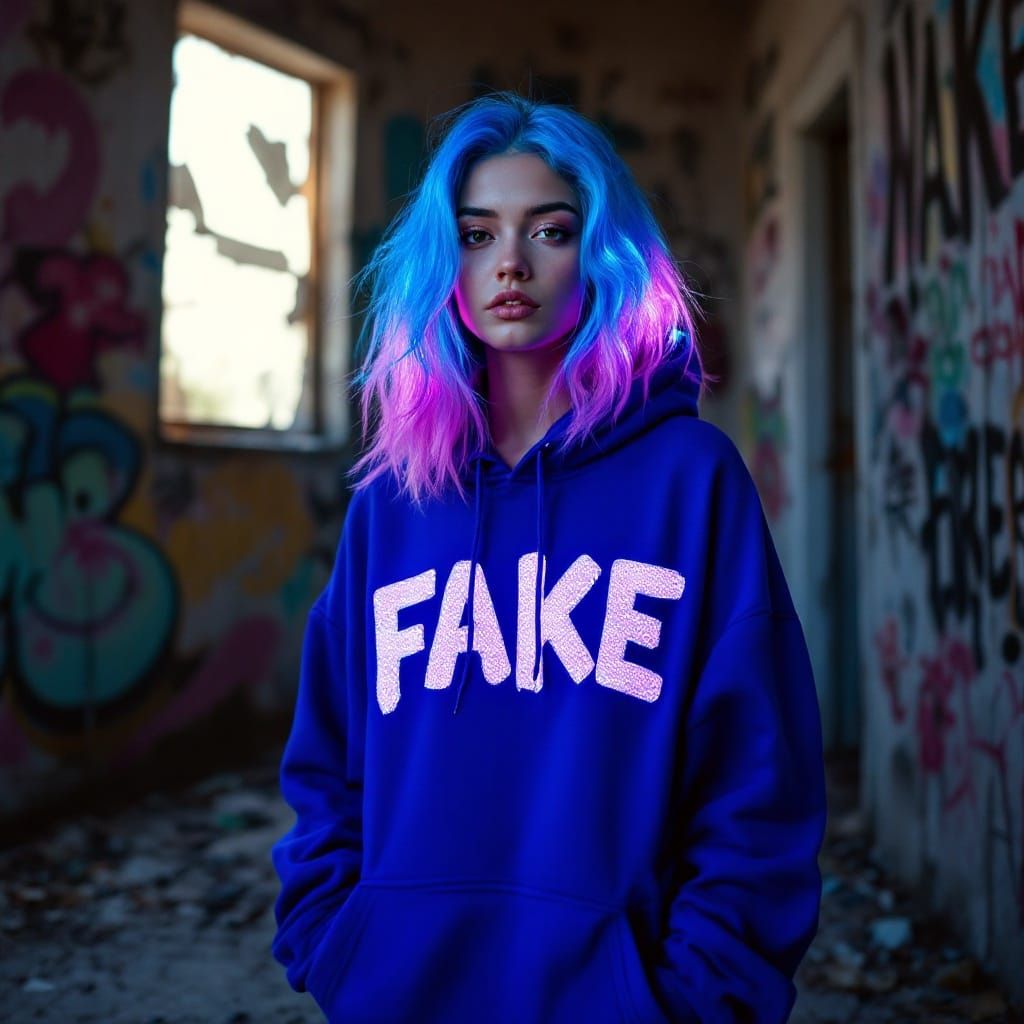 Graffiti House Portrait in Basquiat Style