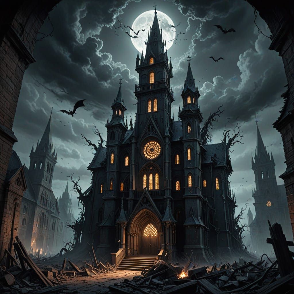 Dark Procession Converges Upon Haunted Church