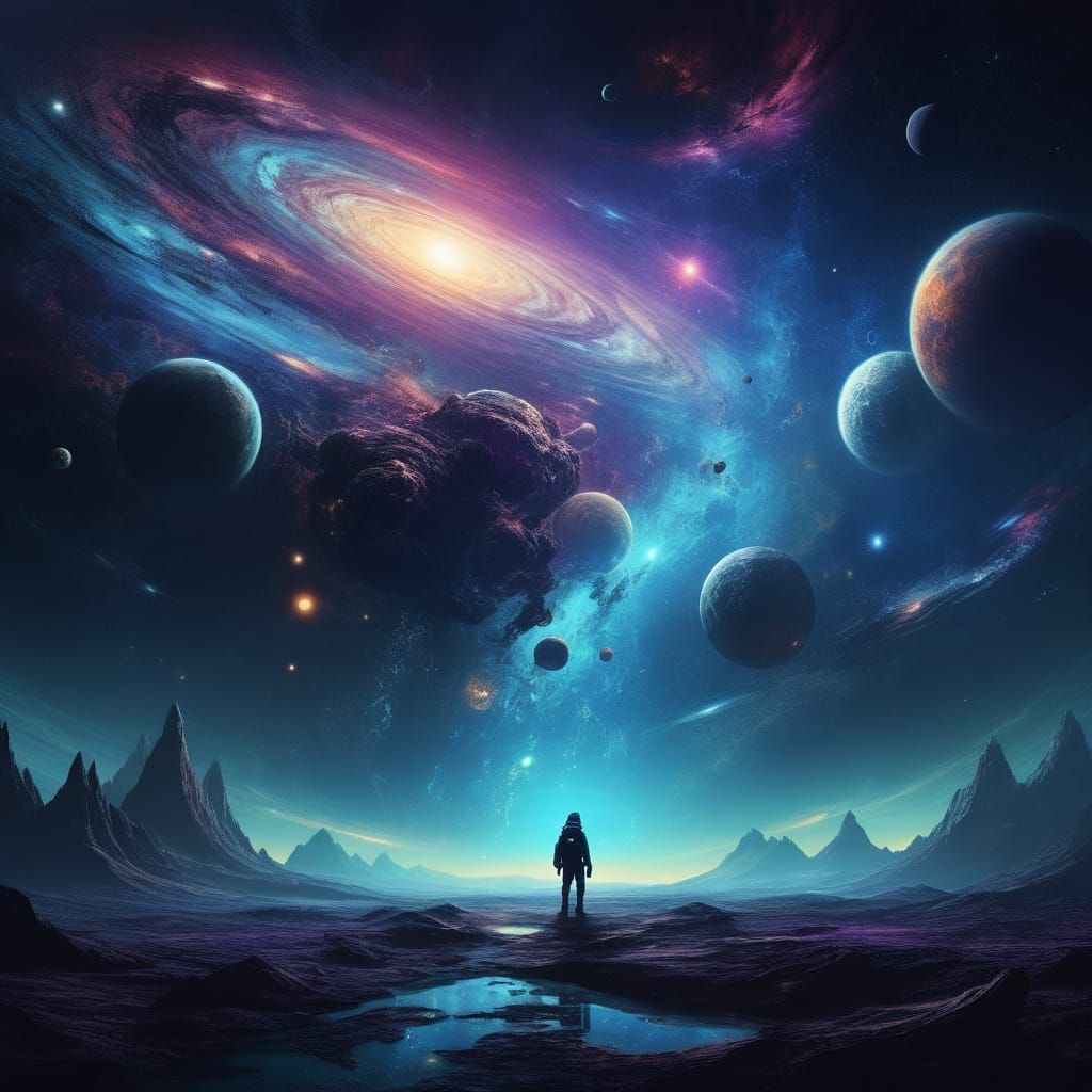 Vast Cosmic Expanse in Dreamlike Splendor