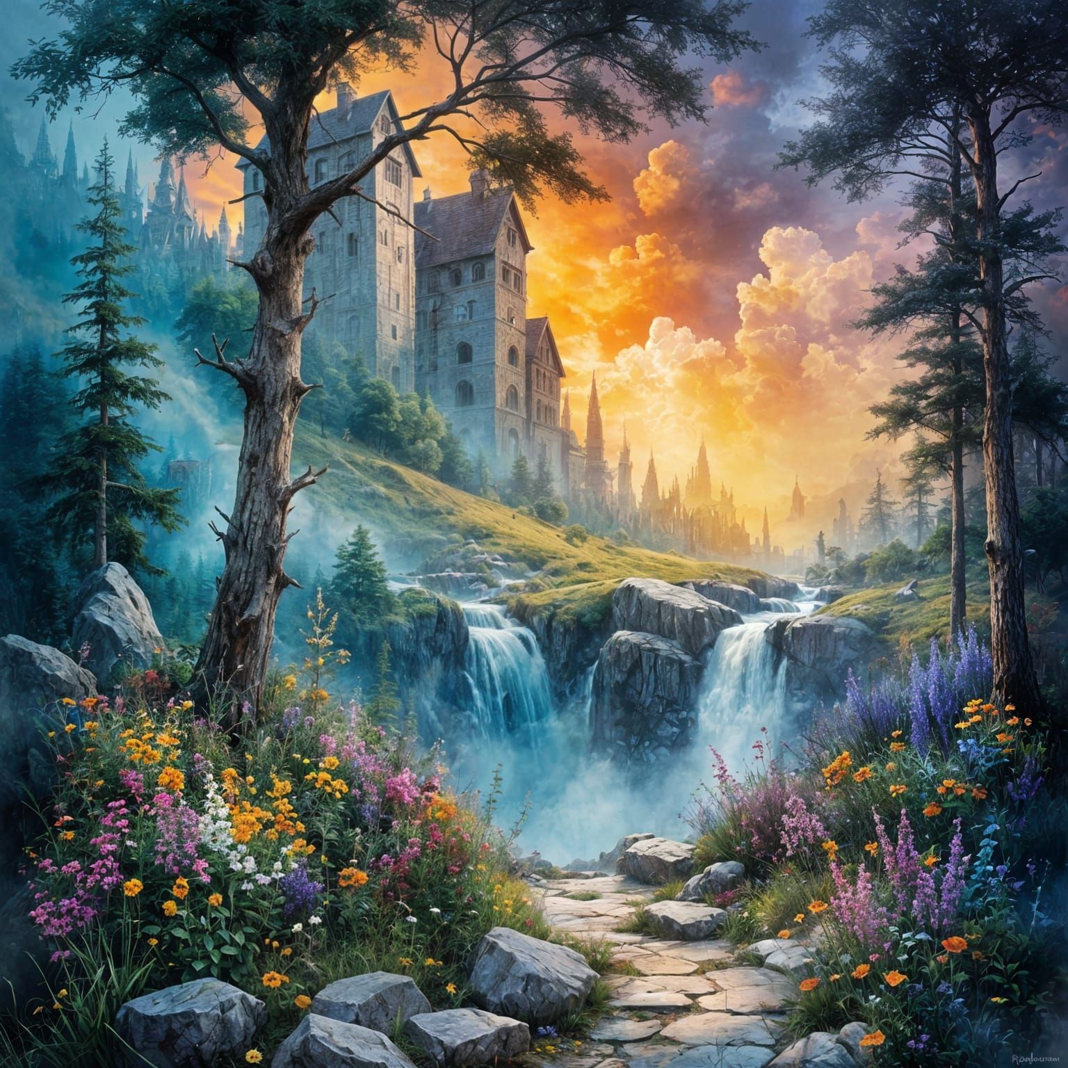 Cosmic Tech: An Impressionistic Fusion of Art and Technology