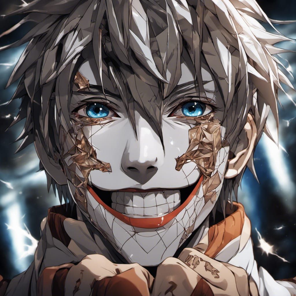 Gojo Satoru Unmasked: Hyperrealistic Anime Portrait