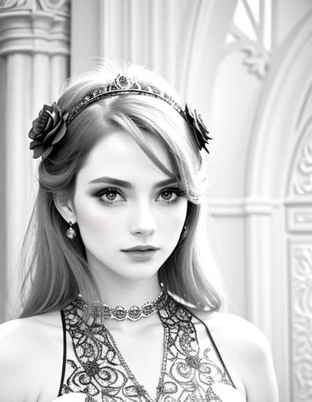 Gothic Dark Fantasy Portrait in Stylized Realism