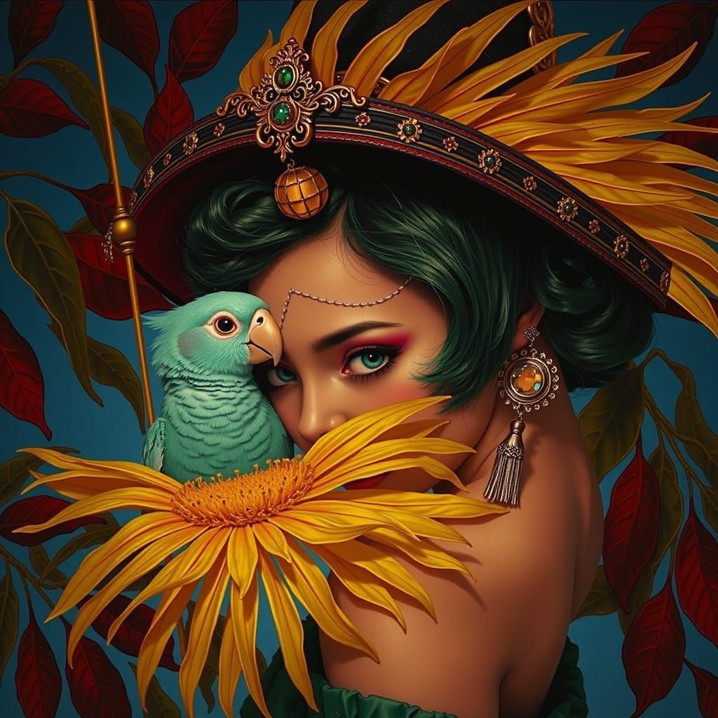 Chimaera of Figures in a Surreal Landscape