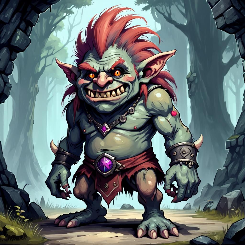 2D RPG Troll Boss Character