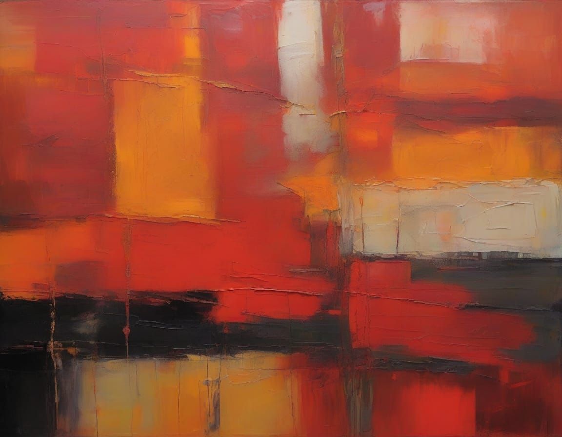 Abstract Color Field Painting in Rothko Style