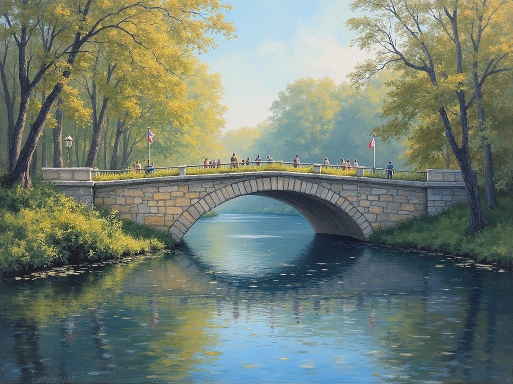 Impressionist Bridge at Argentuille