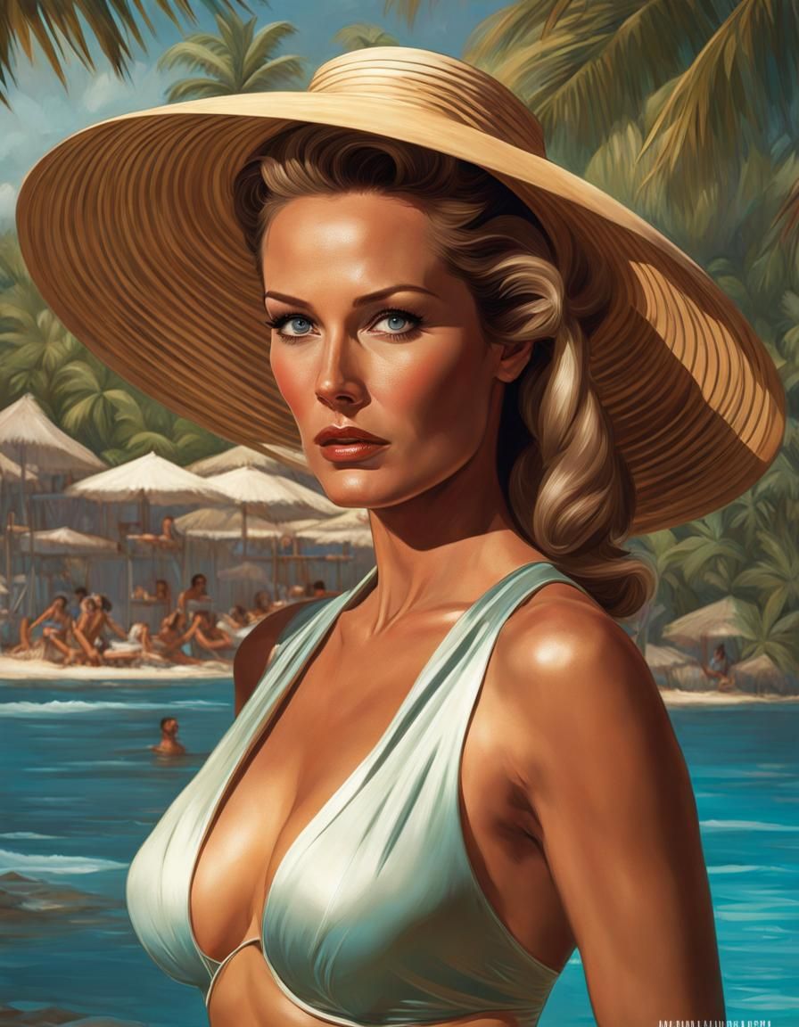 Ursula Andress as Bond girl Honey Ryder, Dr No 1958