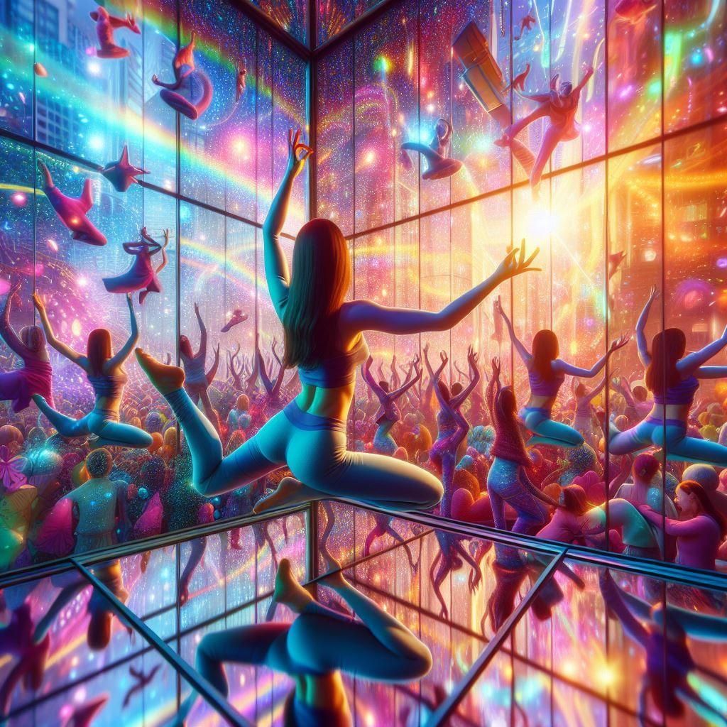 Abstract AI Interpretation of Yoga