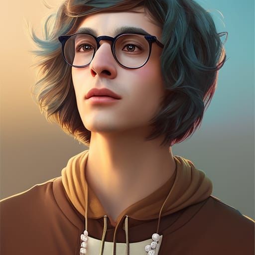 Anthro Seal Portrait in Digital Painting Style