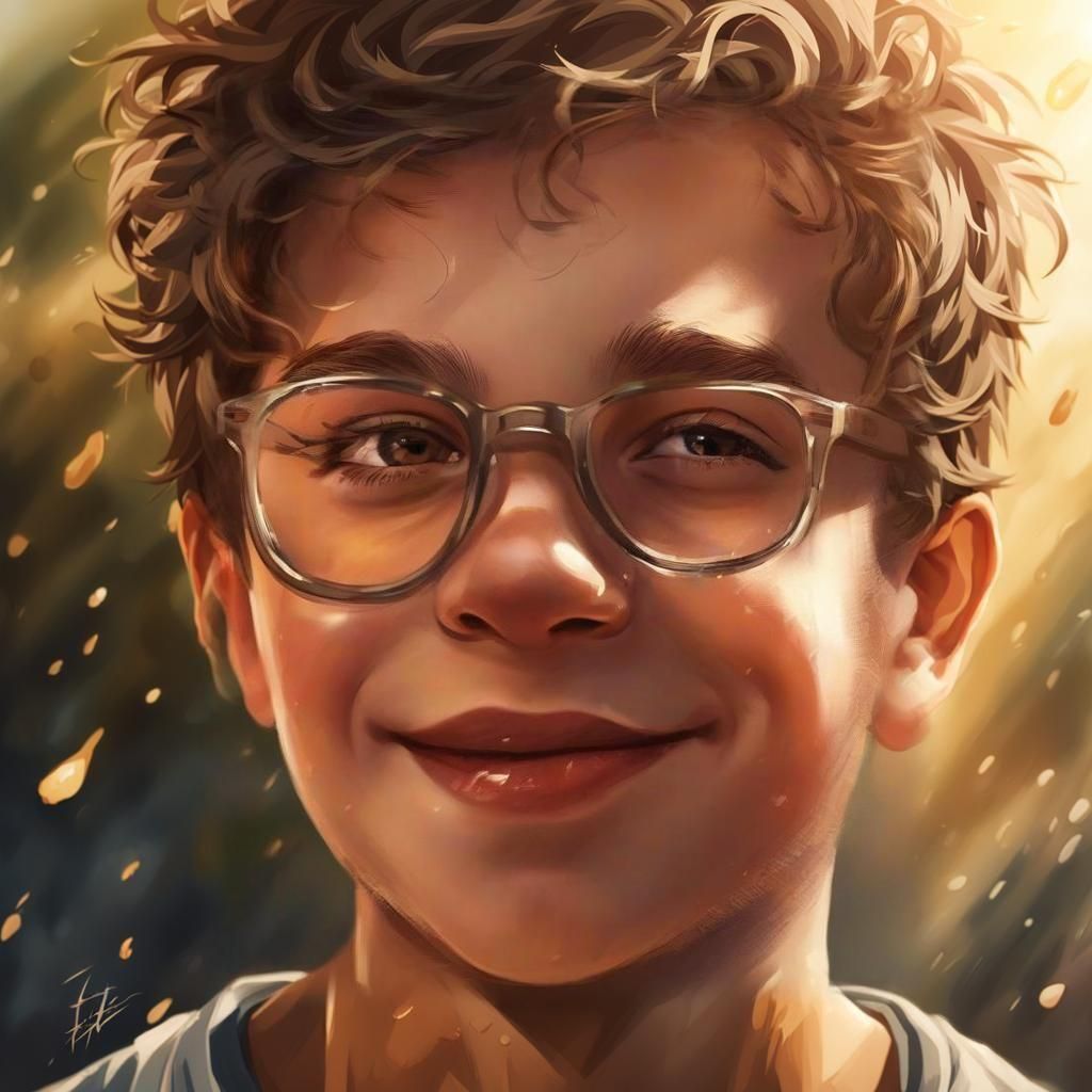 Portrait of a Smiling Tan Skinned Young Man