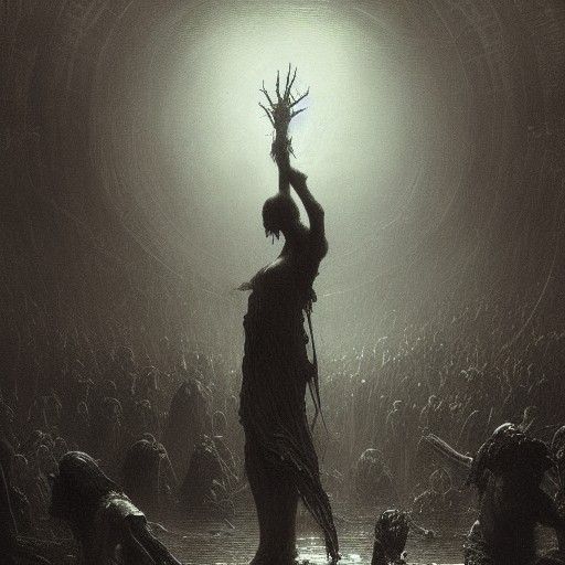 Grim Death World in Gothic Horror Style
