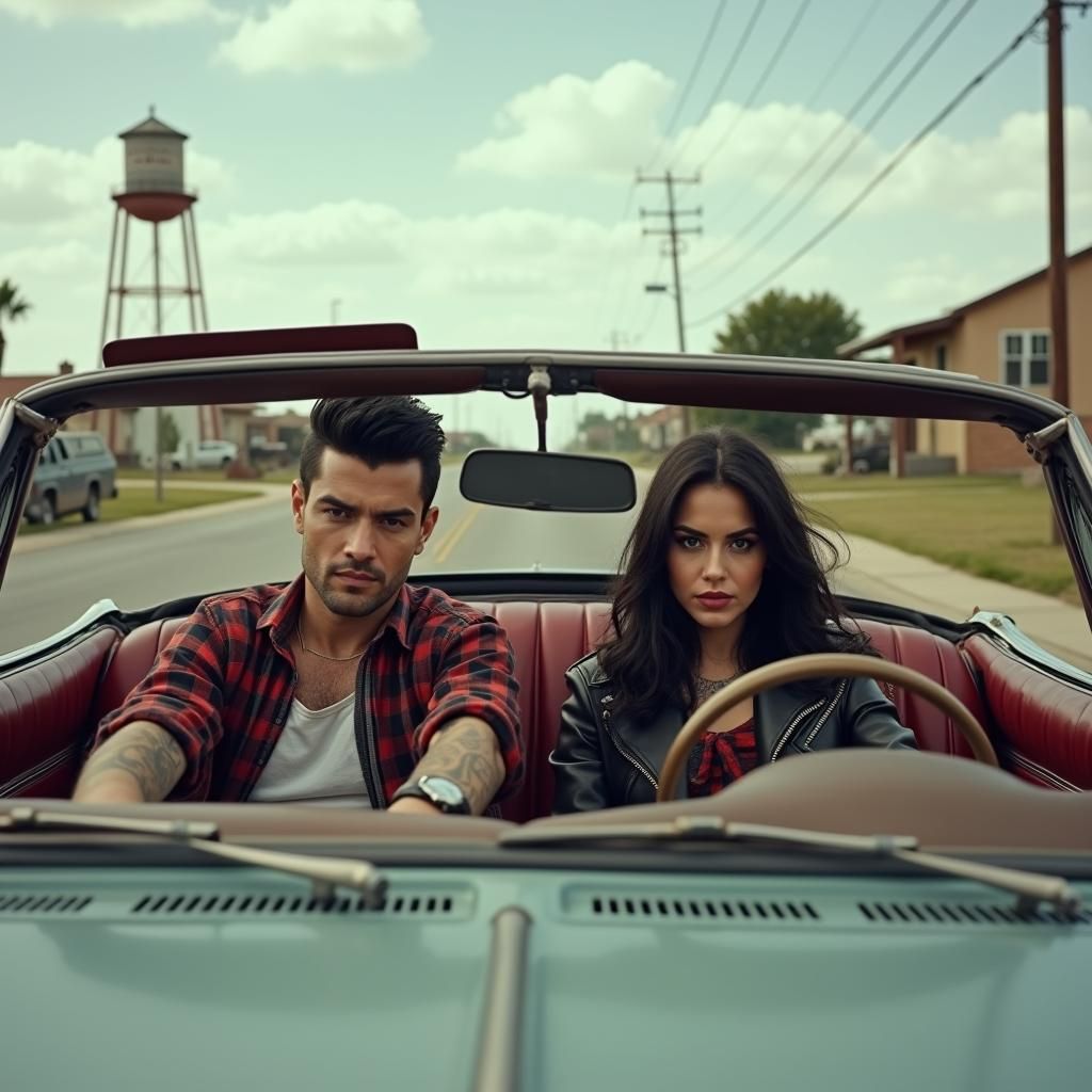 Rebellious Couple Drives Away from Hometown