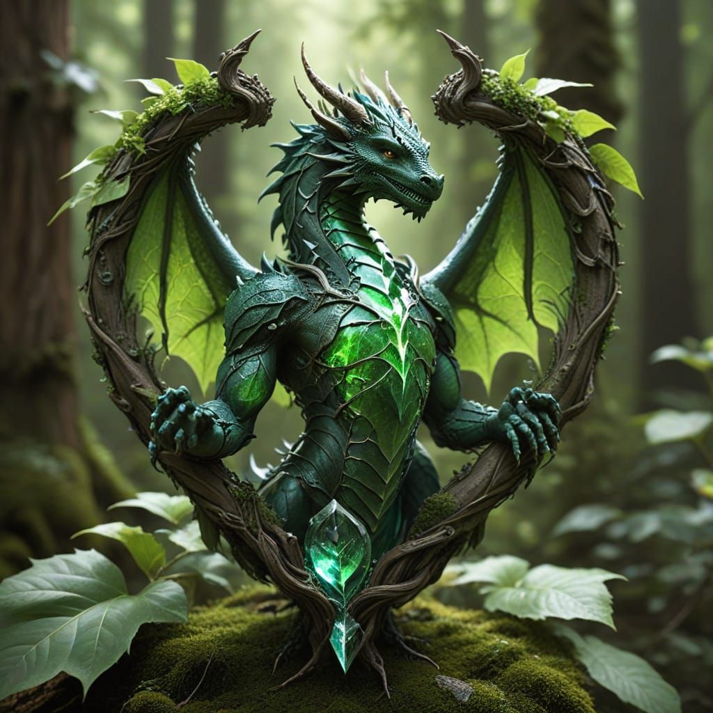 Cyberpunk-Inspired Pagan God Emerges from Nature