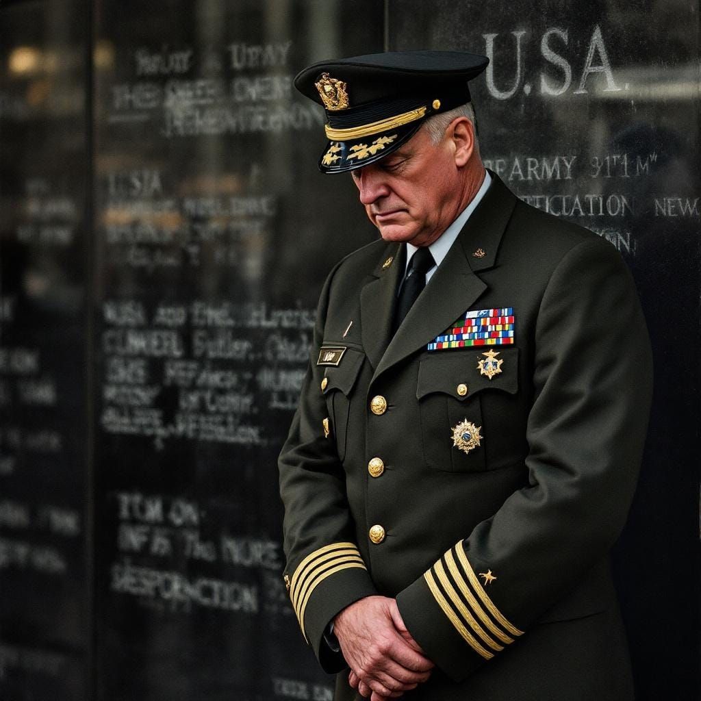Army General Honors 9/11 Memorial: Emotional Realism