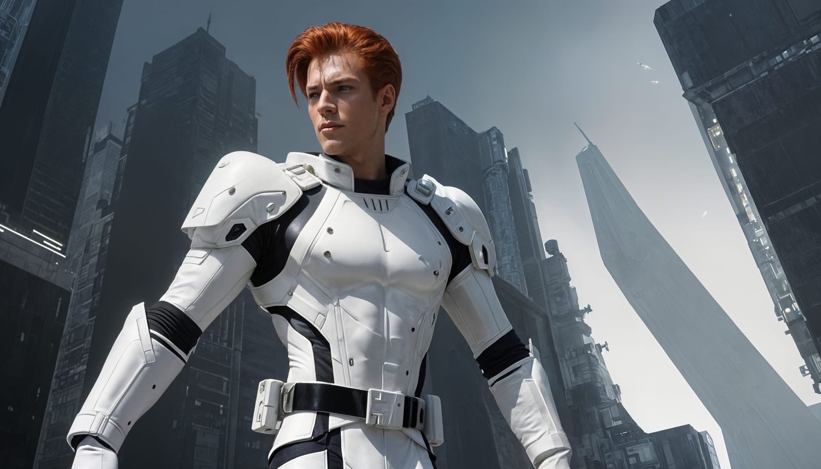 Captain Future in Photorealistic Anime Style