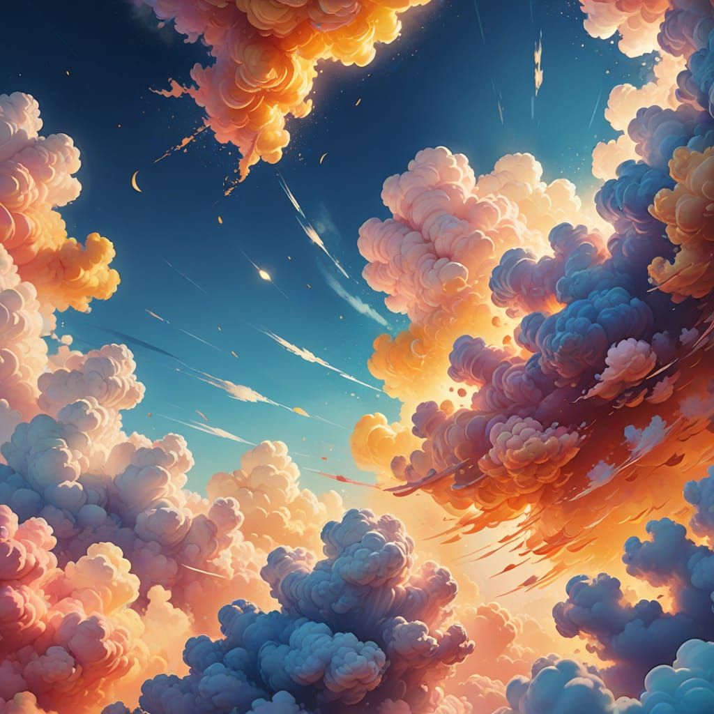 Joyful Soul Takes Flight in Vibrant Watercolor Style