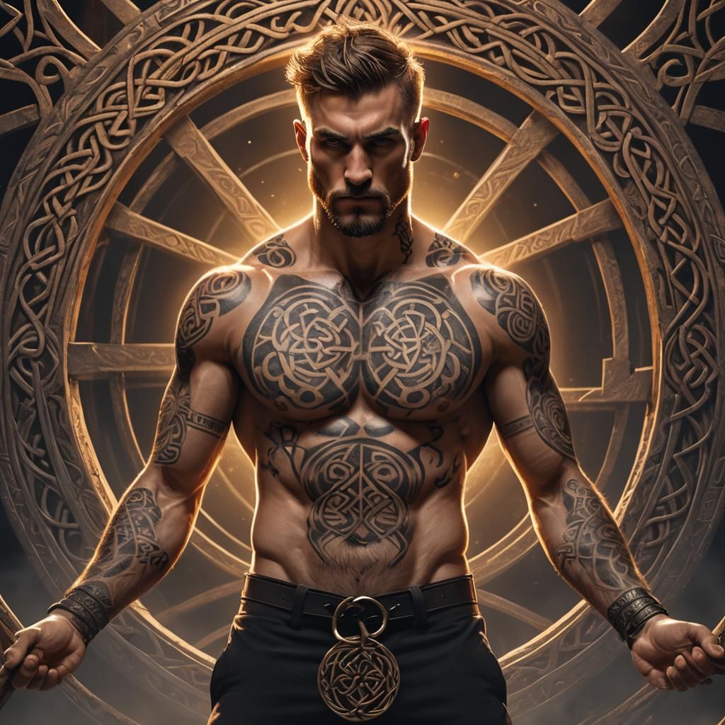 Gymnast on Rings: Fantasy Concept Art