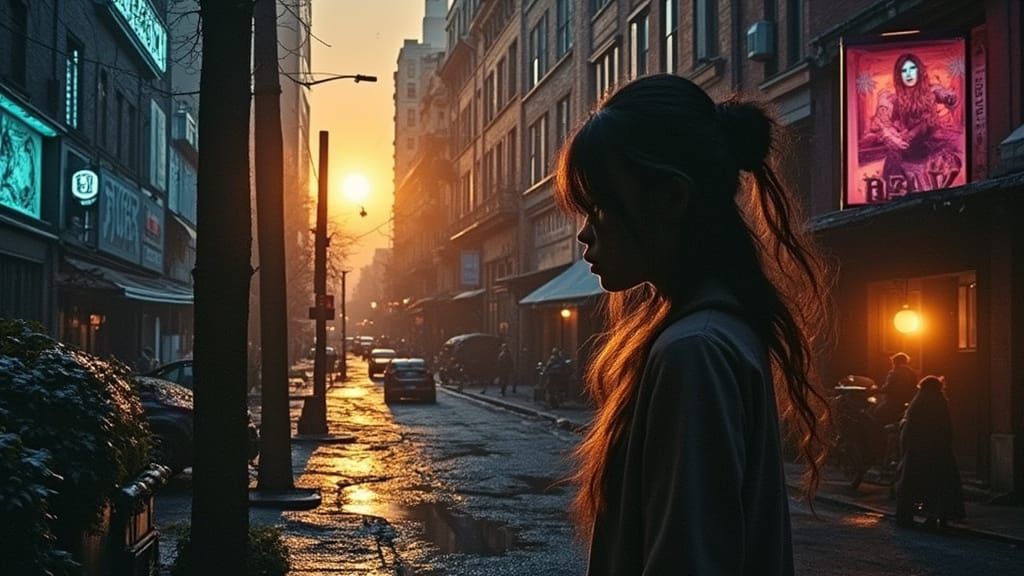 Abstract Acknowledgment in Shadow - Cinematic Film Still