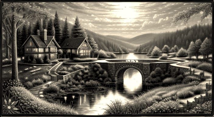 Monochrome Mosaic in Mixed Media