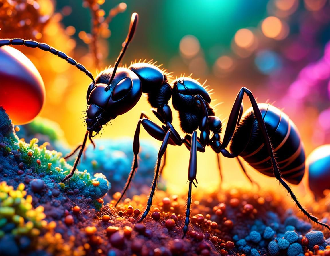 An ant from an ant's perspective