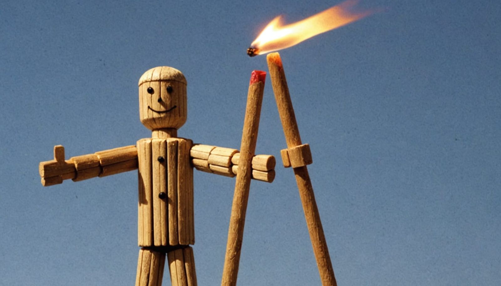 Simple Matchstick Figure Illustration