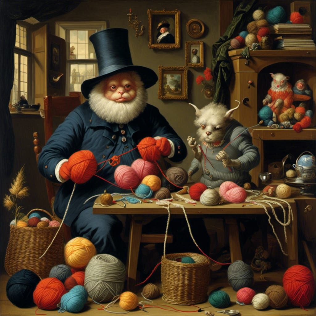 Yarn Monster Knitting: Pop Surrealism Meets Golden Age