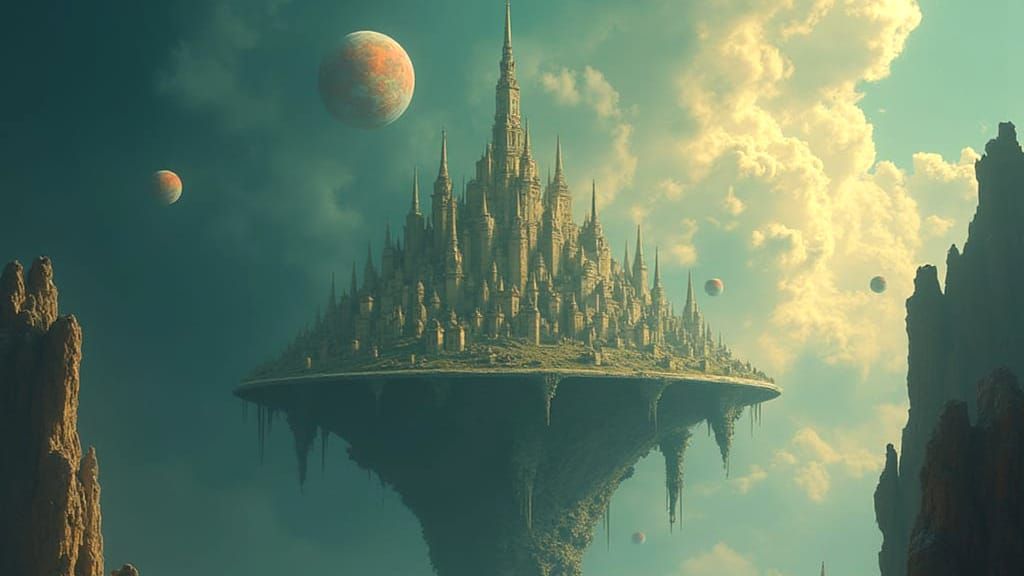 Mysterious City: Where Earth Meets the Cosmos