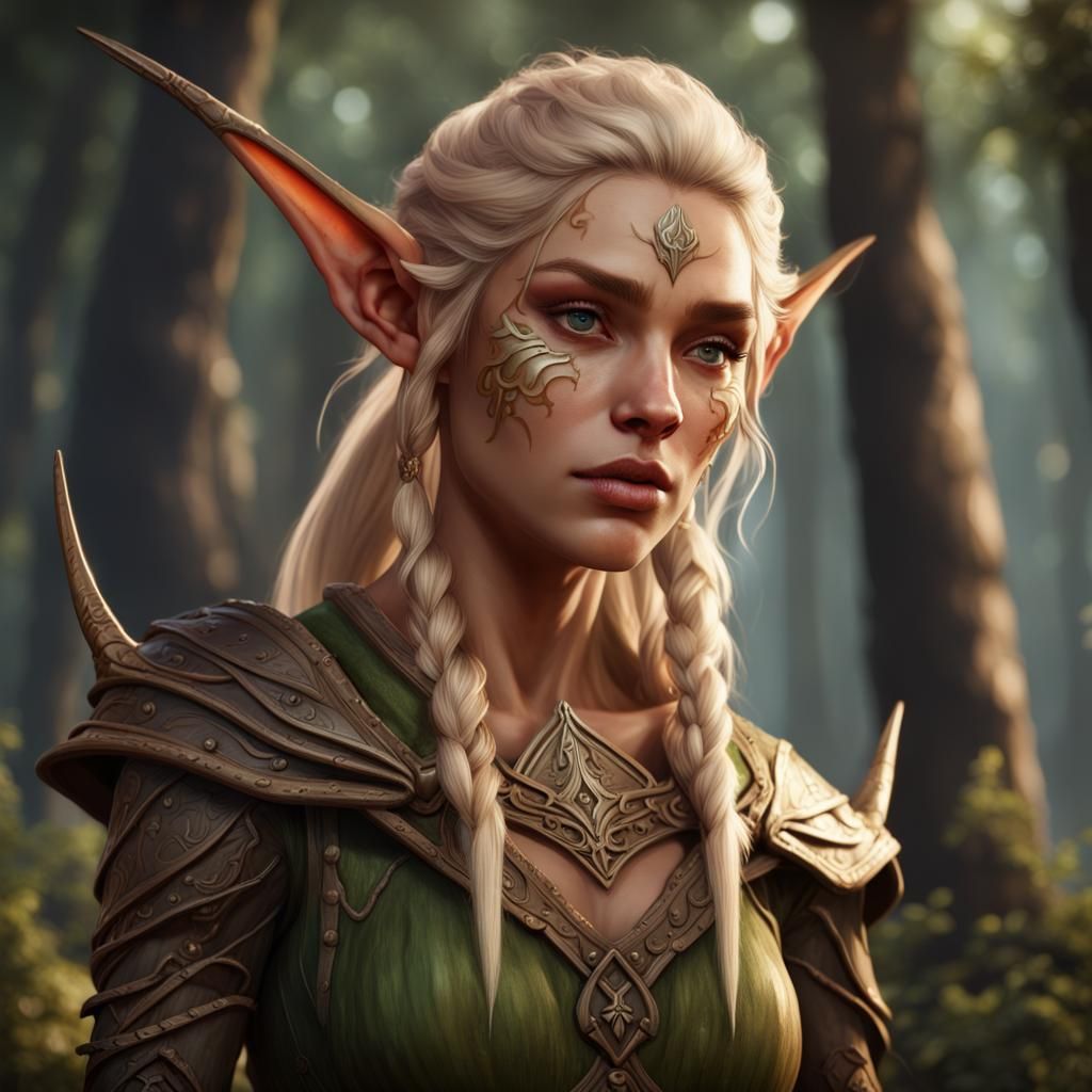 Wood Elf Fantasy Art in Unreal Engine 5