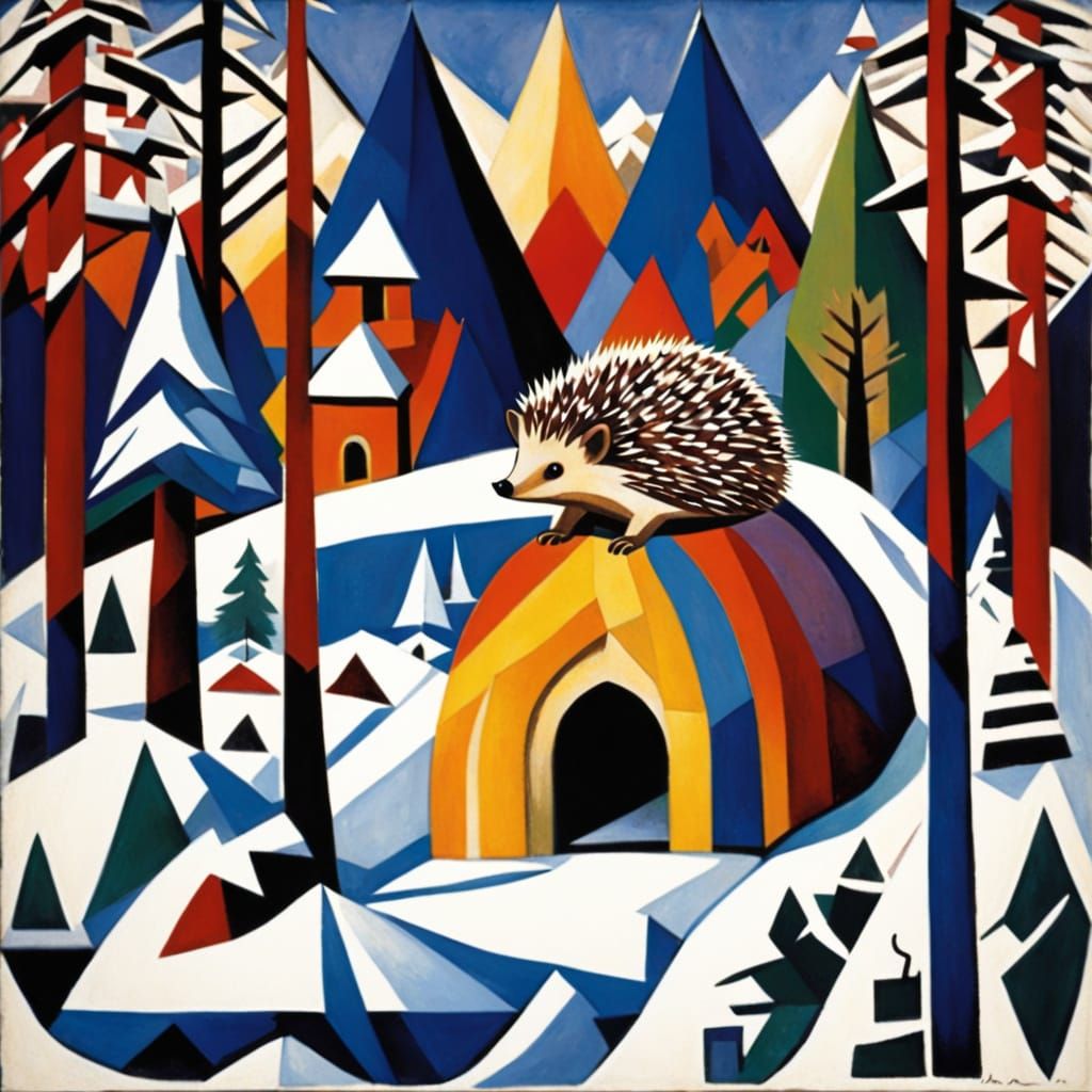 Winter Wonderland Hedgehog Camp in the Majestic Alps