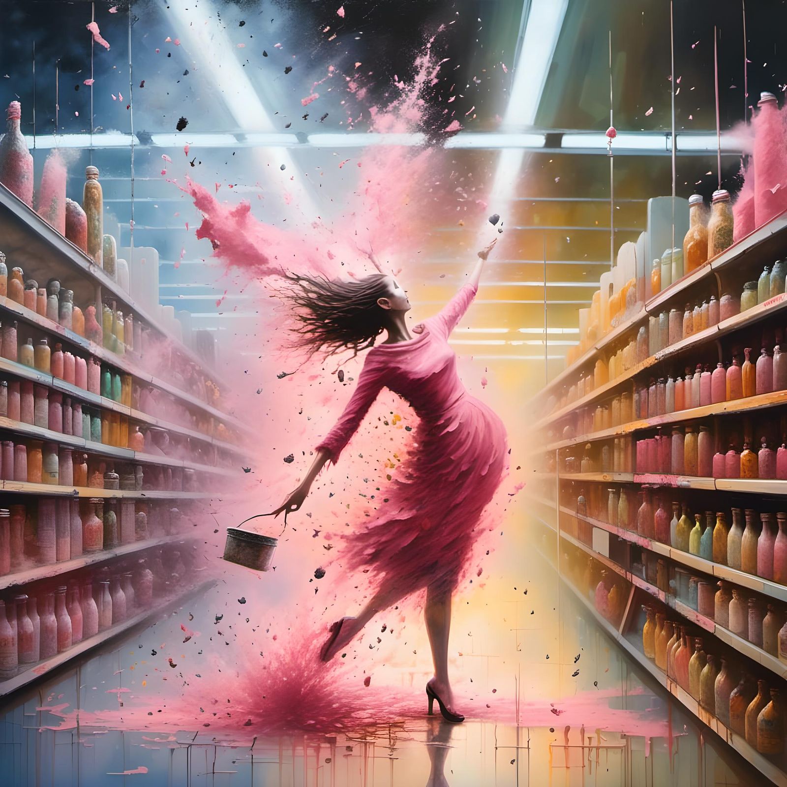 pink spontaneous fragmentation