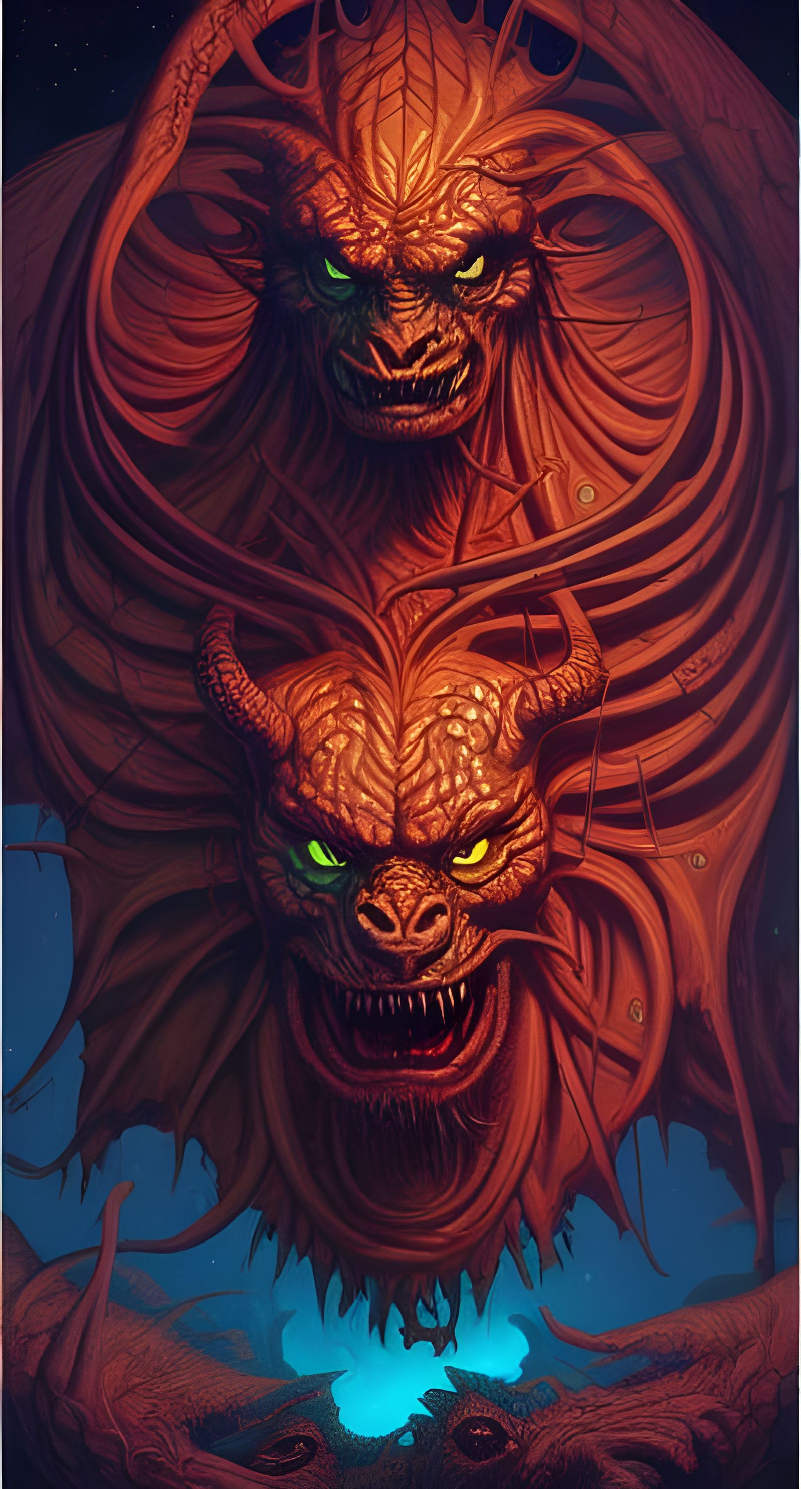 Demonic Leo Zodiac in Modern Comic Style