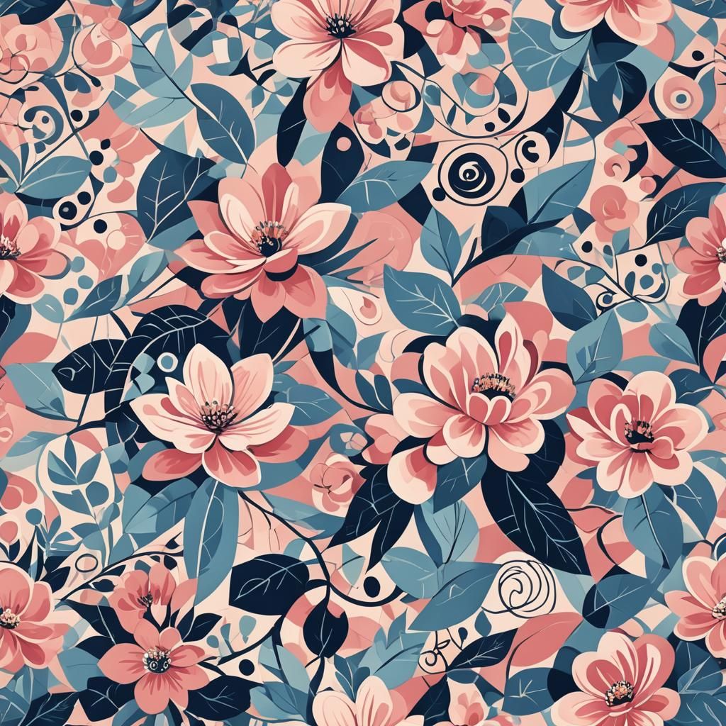 Salon Mural in Cubist Art Deco Style