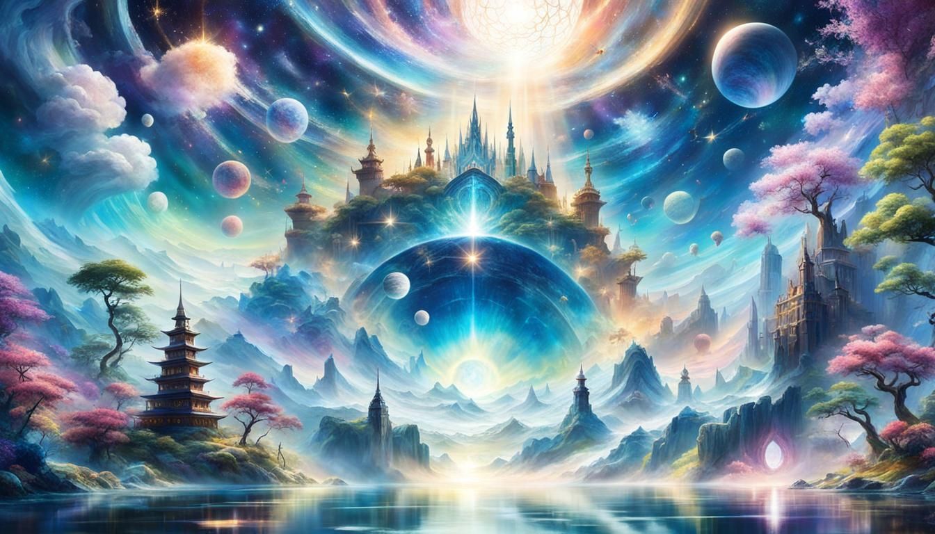 Surreal Dreamscape with Ethereal Beings in 8K Ultra HD