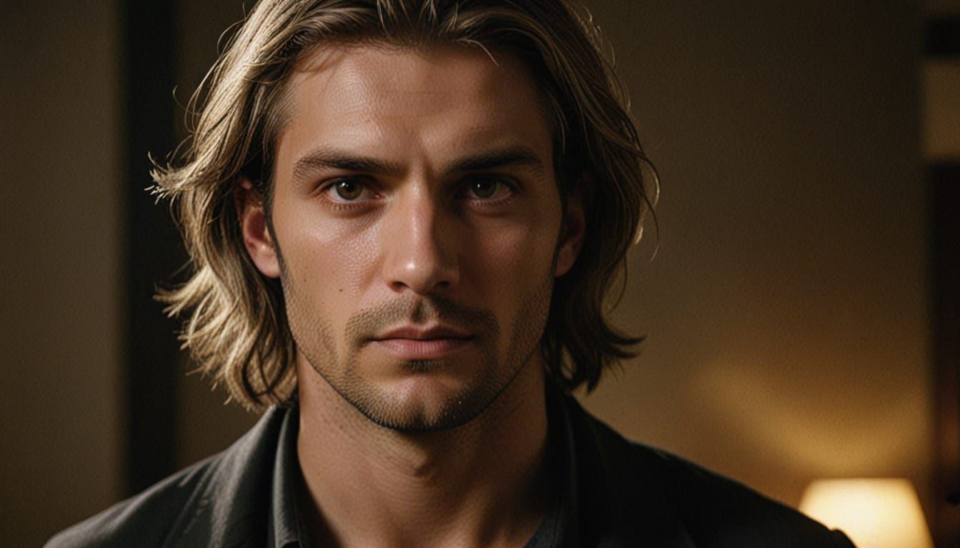 Tall Man in a Cinematic Portrait with Moody Lighting