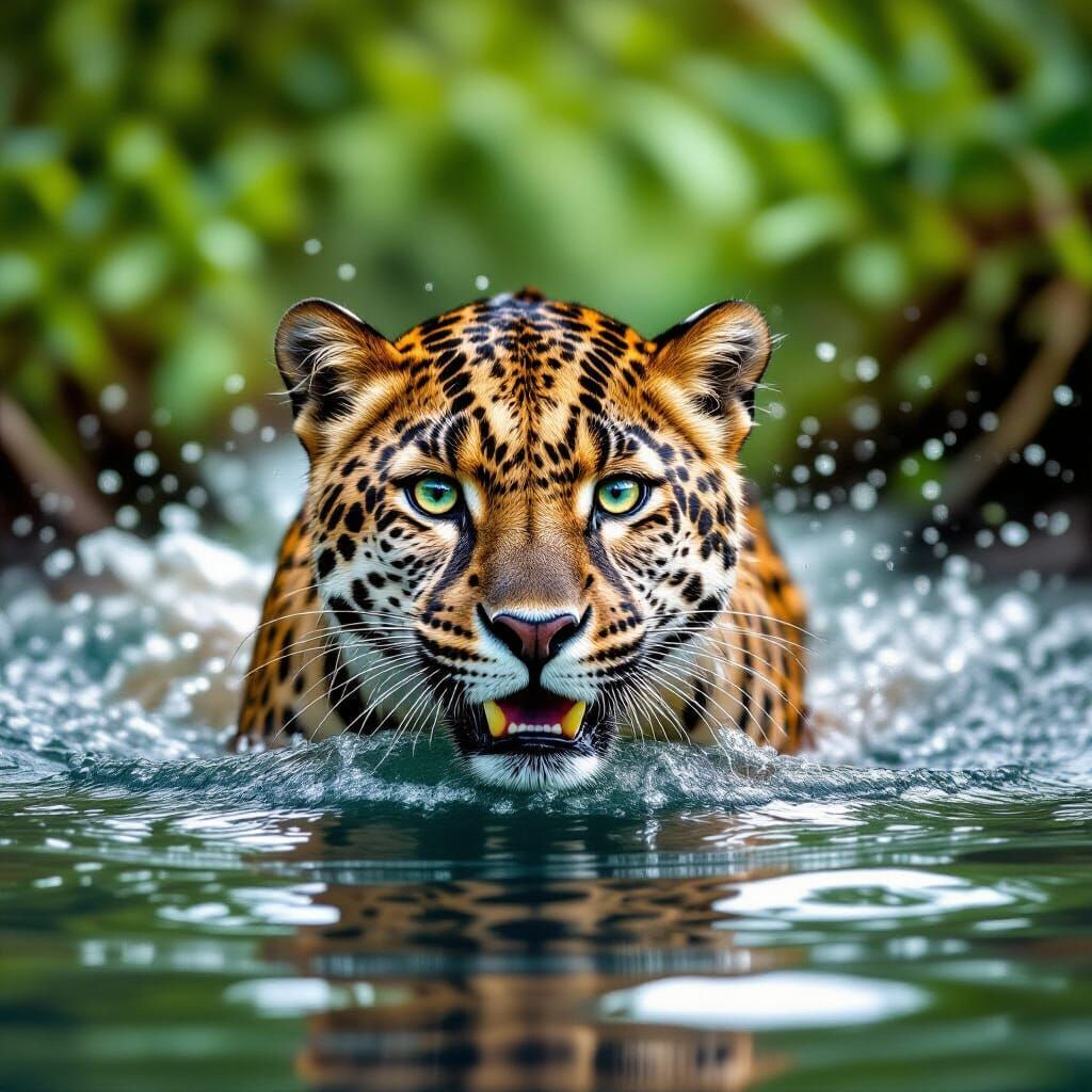 Jaguar Attack Captured in National Geographic Style