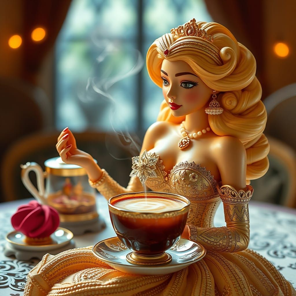 Elaborate Dessert Shaped Like a Woman