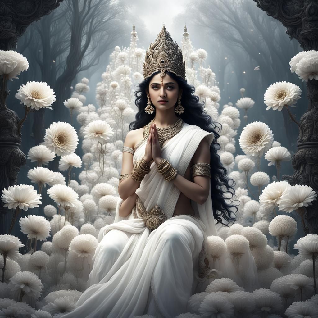 Maa Mahagauri: Symbol of Purity in White Tones