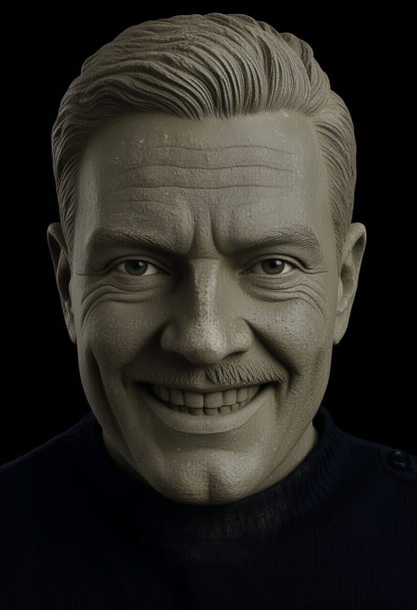 Basalt Stone Face with Glasgow Smile