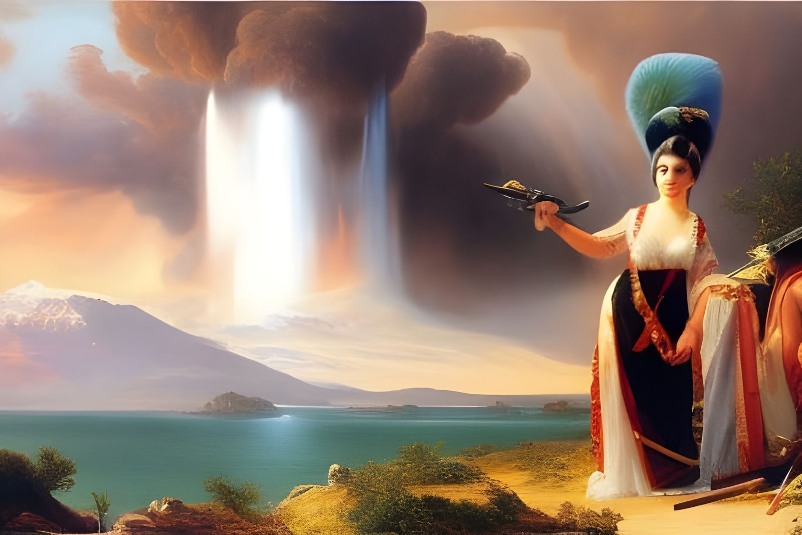 Famous Women Army in Hudson River Style