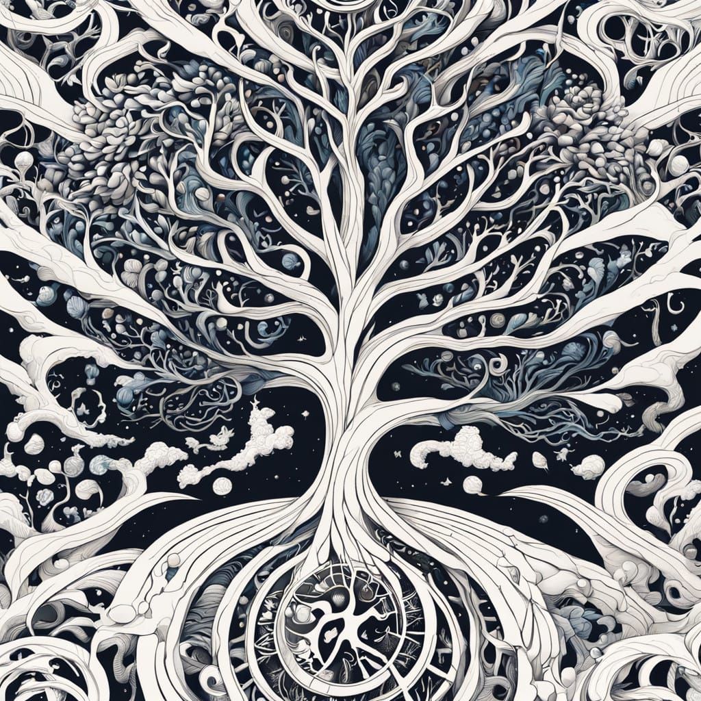 Fractal Abstraction in Cyberpunk Style