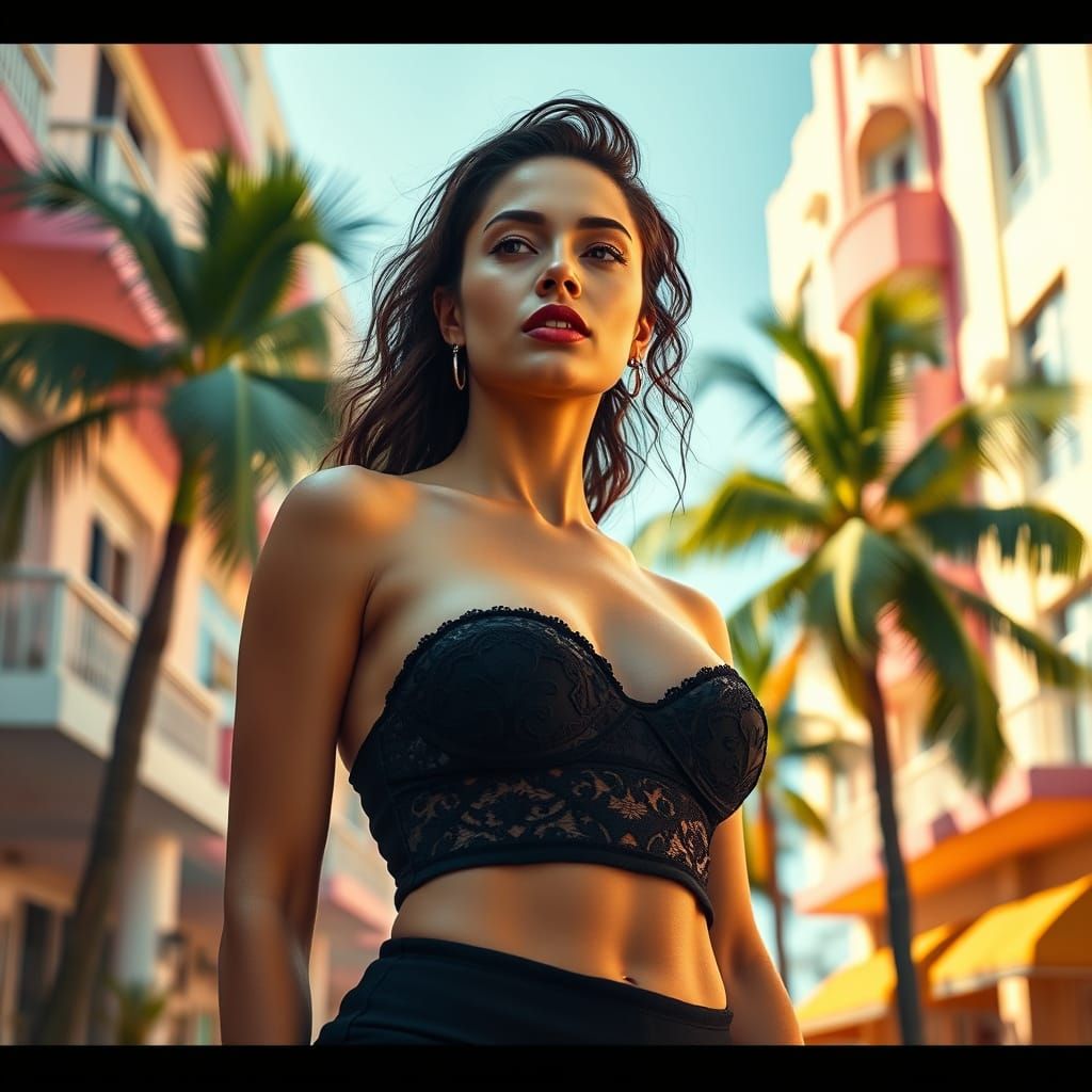 Hyper Realistic Portrait of a Woman in a Bikini Captured in ...